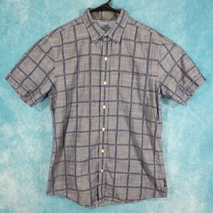 IZOD Saltwater Men's Short Sleeve Shirt, Gray, Size Medium